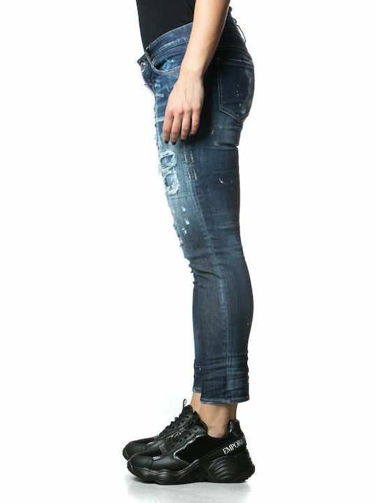 Jennifer Γυναικείο Jean Παντελόνι με Σκισίματα