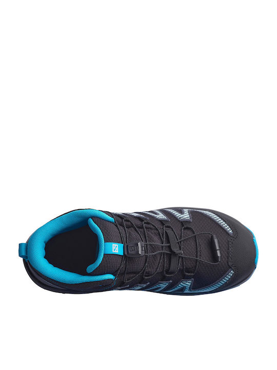 Xa Pro V8 Waterproof Kids Sports Shoes Running with Laces Black