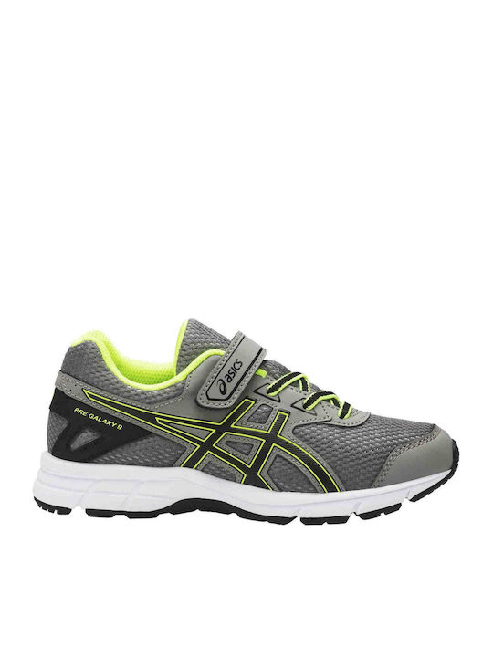 Pre Galaxy 9 PS Kids Sports Shoes Running with Hoop & Loop Closure Gray