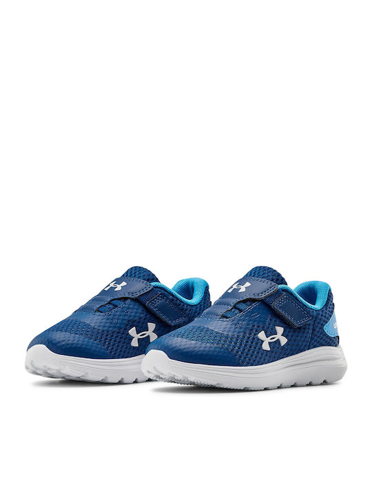 UA JR Inf Surge 2 AC Αθλητικά Παιδικά Παπούτσια Running με Σκρατς Μπλε