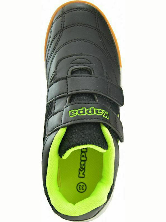 Kickoff K Kids Sports Shoes Running with Hoop & Loop Closure Black