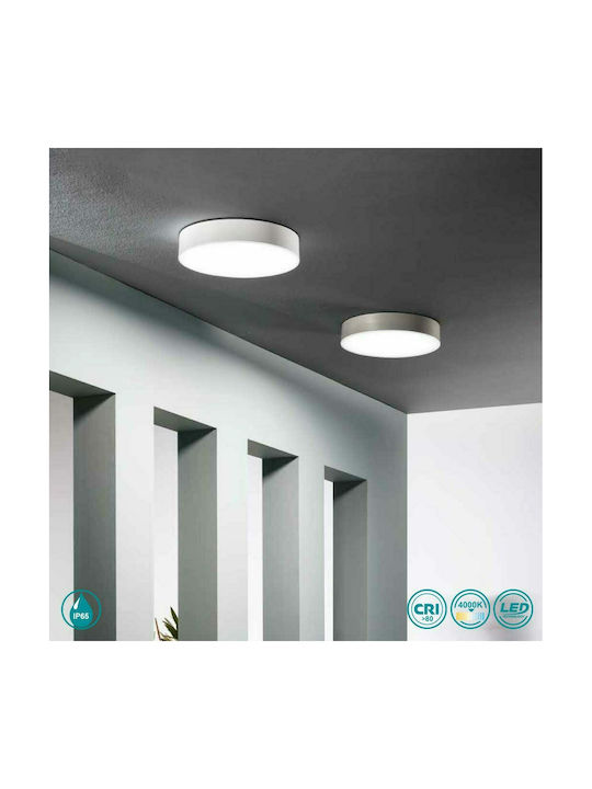 Ondaluce Nilo Outdoor Ceiling Flush Mount in Black Color PL.NILO/ANTRACITE