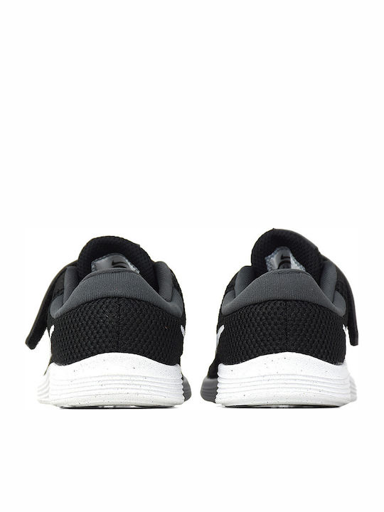 Revolution Revolution 4 I Kids Sports Shoes Running with Hoop & Loop Closure Black / White / Anthracite
