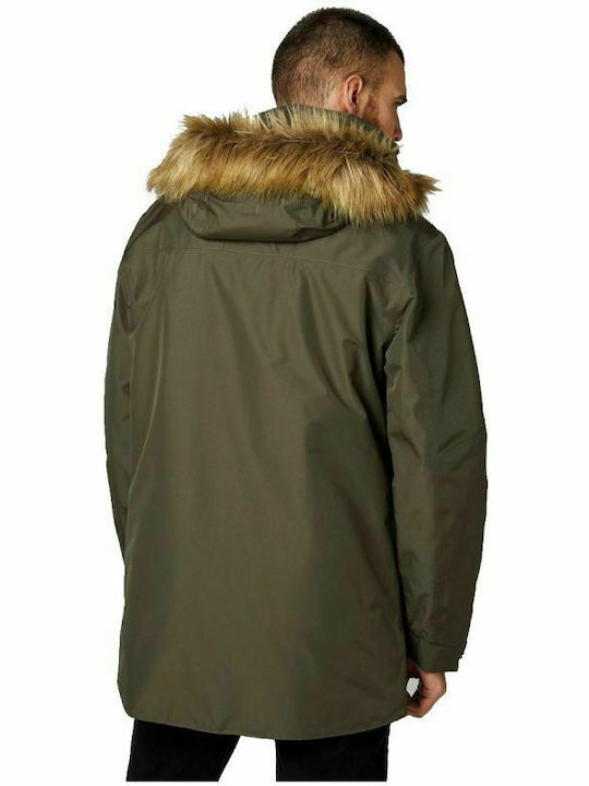 Helly Hansen Dubliner Herren Winter Jacke Parka Wasserdicht Khaki