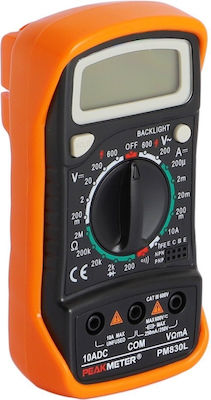 Peakmeter Digital Multimeter with Buzzer with Measurement AC / DC PM830L