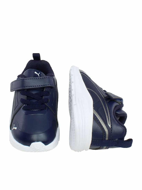 Pure Jogger SL Kids Sports Shoes Running with Hoop & Loop Closure Navy Blue