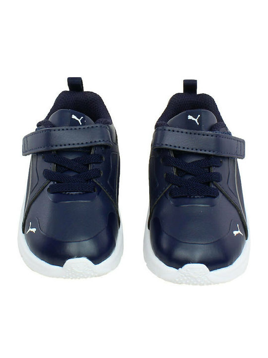Pure Jogger SL Kids Sports Shoes Running with Hoop & Loop Closure Navy Blue