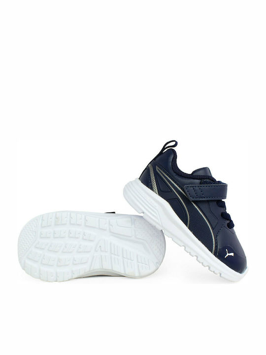 Pure Jogger SL Kids Sports Shoes Running with Hoop & Loop Closure Navy Blue