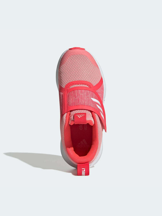 Fortarun X Kids Sports Shoes Running Slip-On Glow Pink / Cloud White / Shock Red