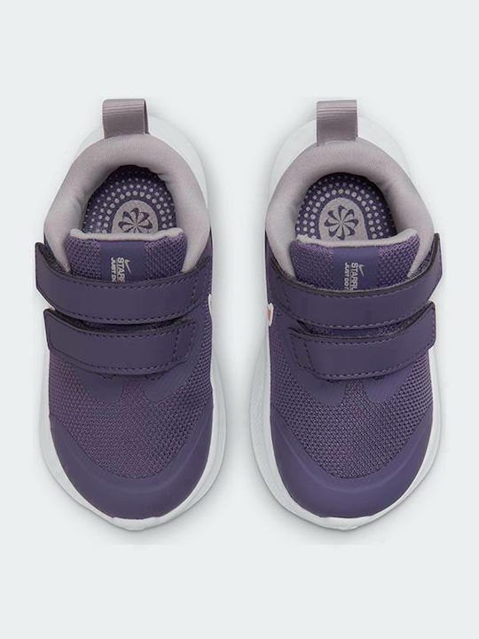 Star Runner Star Runner 3 Tdv Kids Sports Shoes Running with Hoop & Loop Closure Purple