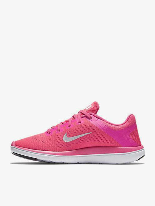 Flex 2016 RN GS Kids Sports Shoes Running with Laces Fuchsia