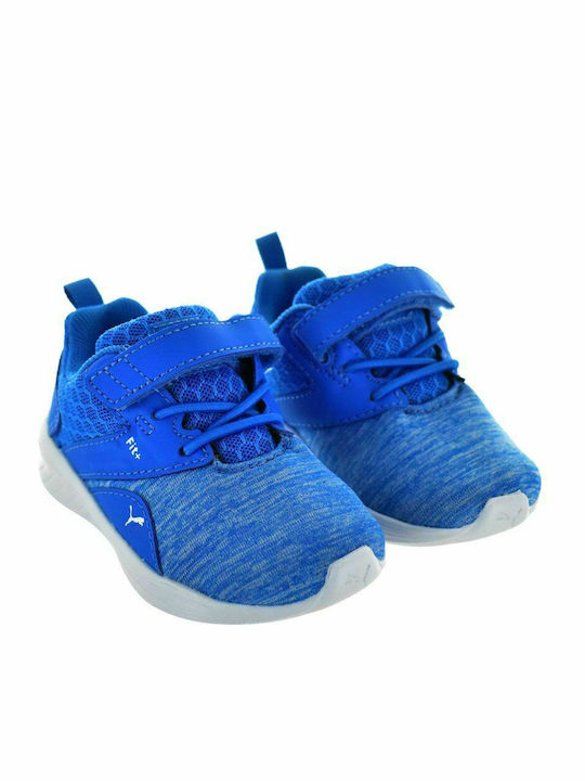 NRGY Comet V PS Kids Sports Shoes Running with Hoop & Loop Closure Blue