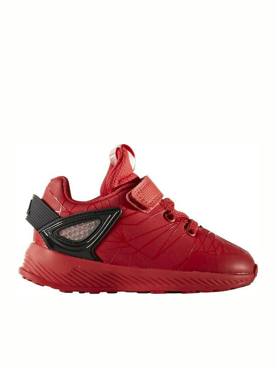 Spider-Man Rapidarun I Kids Sports Shoes Running with Hoop & Loop Closure Red