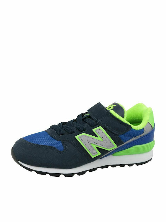 Classic Kids Sports Shoes Running with Hoop & Loop Closure Navy Blue
