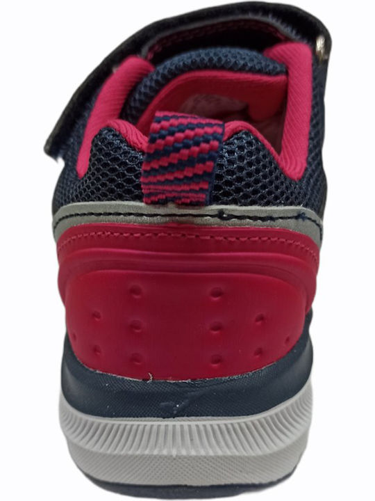 Boro Αθλητικά Παιδικά Παπούτσια Running με Σκρατς Navy Μπλε