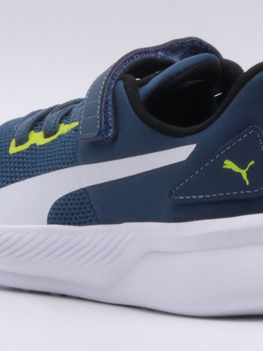 Flyer Runner Kids Sports Shoes Running with Hoop & Loop Closure Blue