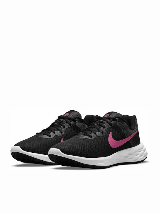 Nike Revolution 6 Next Nature Γυναικεία Αθλητικά Παπούτσια Running Black / Hyper Pink / Iron Grey