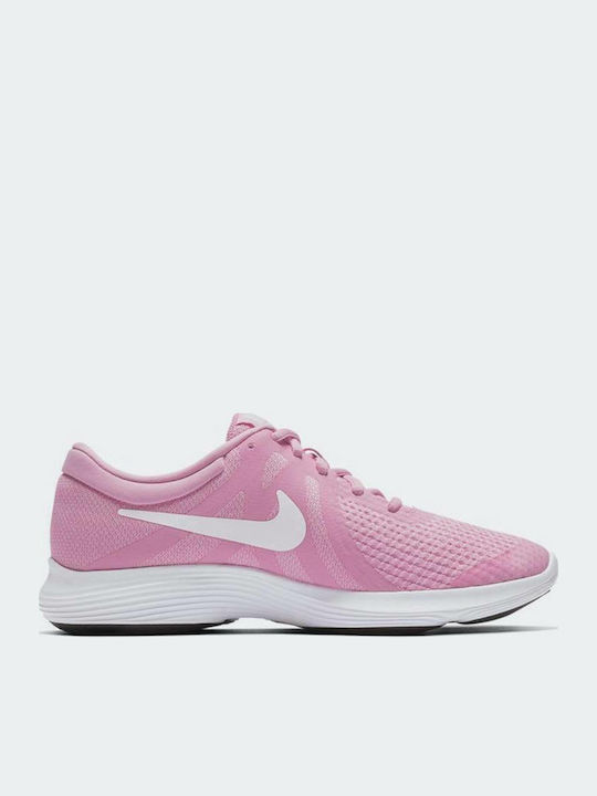 Revolution 4 GS Αθλητικά Παιδικά Παπούτσια Running με Κορδόνια Ροζ