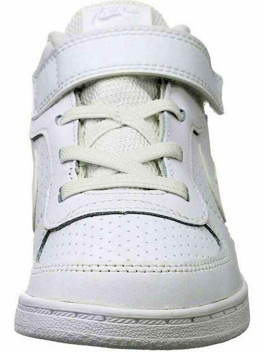 Court Borough Mid TDV Παιδικά Sneakers High με Σκρατς Λευκά