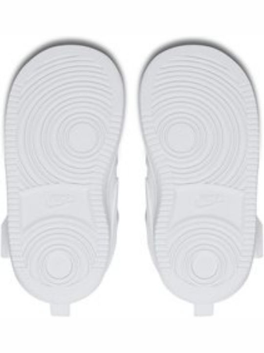 Court Borough Mid TDV Παιδικά Sneakers High με Σκρατς Λευκά