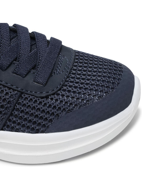 Tharo Kids Sports Shoes Running with Hoop & Loop Closure Navy Blue