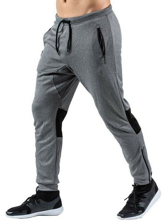 Hydro + Runner Frost Glossy Sweatpants With Elastic Gray