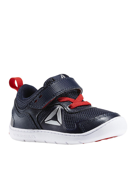 Ventureflex Stride 5.0 Kids Sports Shoes Running with Hoop & Loop Closure Navy Blue