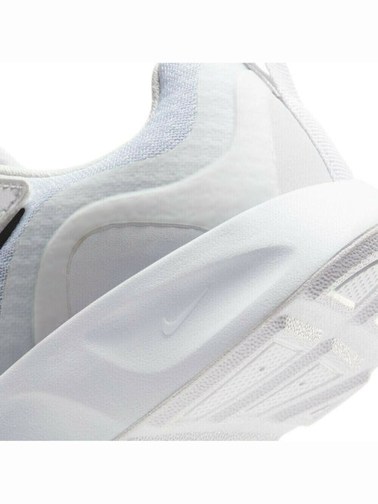 Wearallday PS Kids Sports Shoes Running with Hoop & Loop Closure White