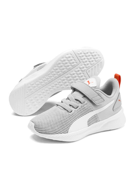 Flyer Runner V Ps Kids Sports Shoes Running with Hoop & Loop Closure Gray