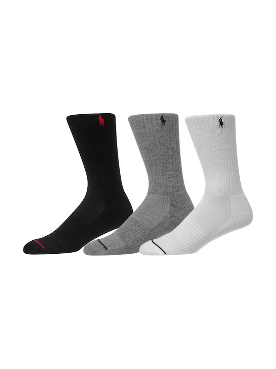 Ralph Lauren Herren Einfarbige Socken Black / White / Grey 3Pack