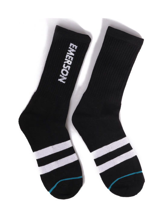 Emerson Ανδρικές Κάλτσες με Σχέδια Black / White / Blue