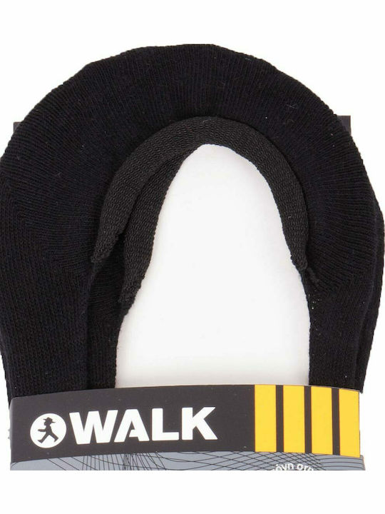 Walk Men's Solid Color Socks Black 3Pack