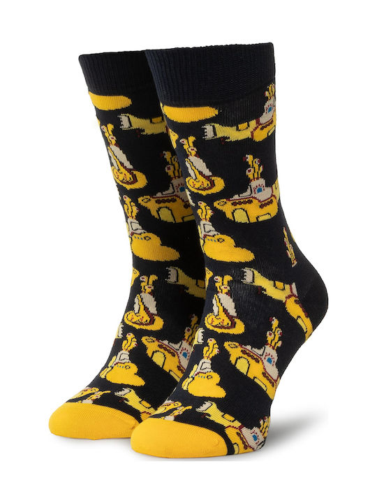 Happy Socks Yellow Submarine Men's Patterned Socks Multicolour