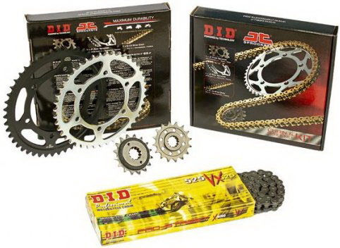 DID Chain & Sprocket Kit (15-43-525) for Suzuki XF650 Freewind 1997-2002