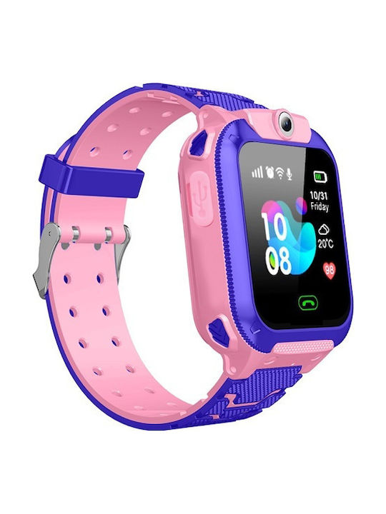 SPM Kids Digital Watch with GPS and Rubber/Plastic Strap Purple