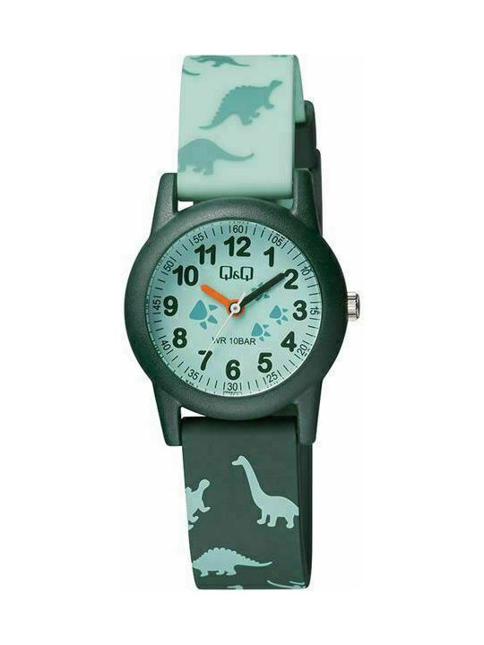Q&Q Kids Analog Watch with Rubber/Plastic Strap Green