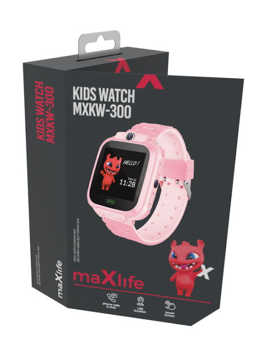 Maxlife Παιδικό Smartwatch με Κάμερα Ροζ