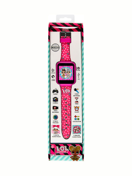 Disney Παιδικό Smartwatch L.O.L Surprise με Κάμερα Φούξια