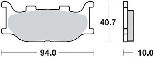 SBS Τακάκια Μοτοσυκλέτας Μπροστά-Πίσω FA199 για Yamaha MT-03 / XJ6 DIVERSION