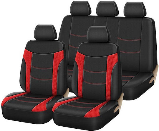 Auto Gs 4бр Полиестерни Черен / Червено
