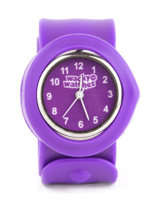Wacky Watches Kids Analog Watch Wacky Slap 3D with Rubber/Plastic Strap Purple