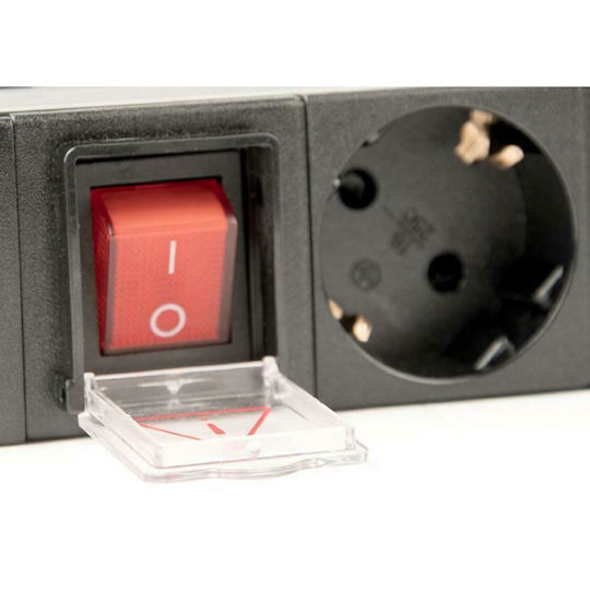 Energenie Πολύπριζο Rack 8 Schuko 1U 16A C14 Plug 3M
