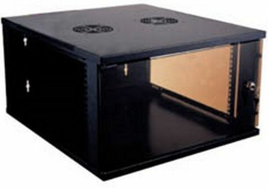 Safewell Wall Mounted Rack Cabinet 9U 54x45x50.3cm Black SMC5609