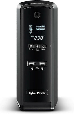 CyberPower CP1300EPFCLCD UPS Line-Interactive 1300VA 780W με 6 Schuko Πρίζες