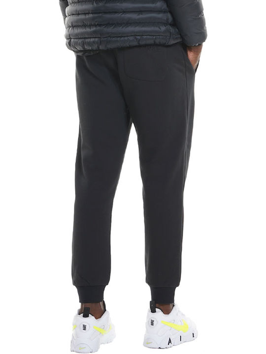 Body Action Men's Fleece Sweatpants with Rubber Black