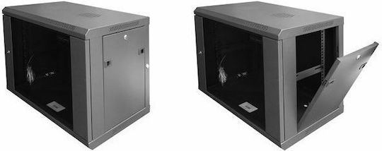 Central Επιτοίχια Καμπίνα Rack 6U 60x45x37cm Μαύρο 3000 1 450 06/C