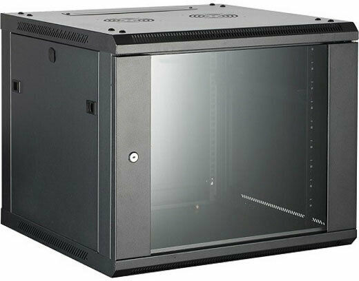 Safewell Επιτοίχια Καμπίνα Rack 6U 54x45x37cm Μαύρο SMC5406