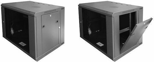 Central Cu picioare Cabinete Rack 15U με Διάτρητη Πόρτα 54x60x71cm Negru 9800 3 600 15/C