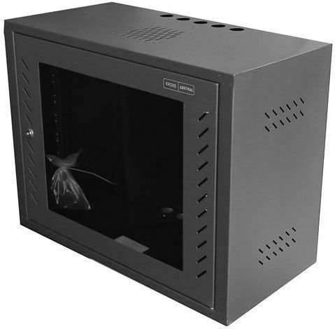 Central Wall Mounted Rack Cabinet 4U 60x30x24.4cm Black 3000030004/C