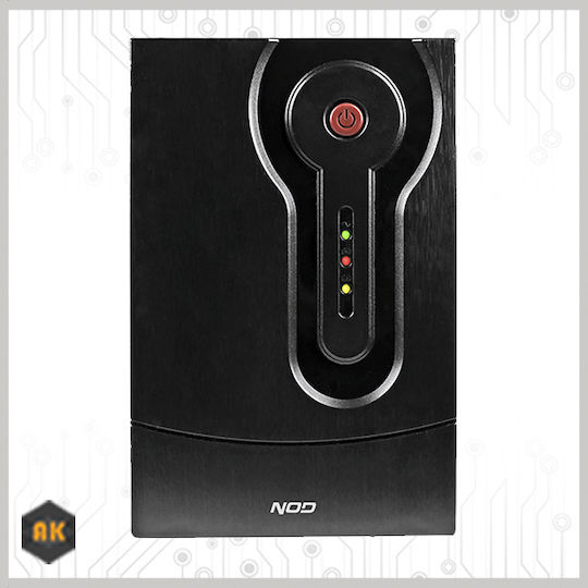 NOD U-1200 UPS Line-Interactive 1200VA 600W με 4 Schuko Πρίζες